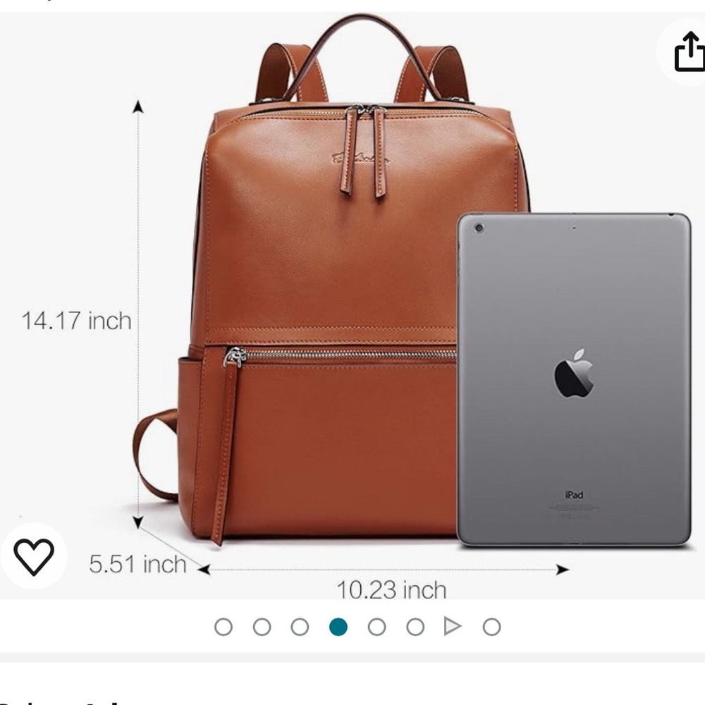 Bostanten Genuine Leather Backpack